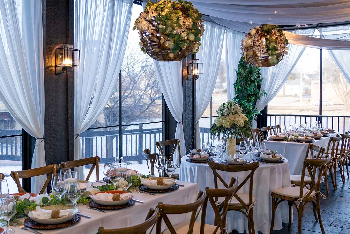 Riverfront reception space at Eden Events